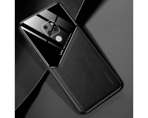 Бізнес чохол бампер GENEROUS для Huawei Mate 20 з скла і штучної шкіри Бізнес чохол бампер GENEROUS для Huawei Mate 20 з скла і штучної шкіри