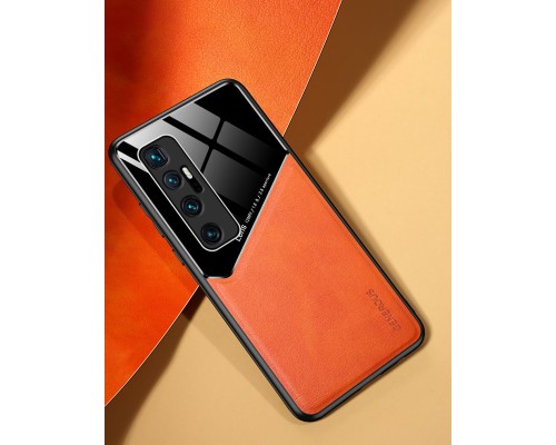Бізнес чохол бампер GENEROUS для Xiaomi Mi 10 Ultra зі скла і штучної шкіри Бізнес чохол бампер GENEROUS для Xiaomi Mi 10 Ultra зі скла і штучної шкіри