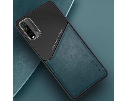 Бізнес чохол бампер GENEROUS для Xiaomi Redmi 9T з скла і штучної шкіри Бізнес чохол бампер GENEROUS для Xiaomi Redmi 9T з скла і штучної шкіри
