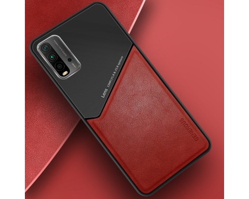 Бізнес чохол бампер GENEROUS для Xiaomi Redmi 9T з скла і штучної шкіри Бізнес чохол бампер GENEROUS для Xiaomi Redmi 9T з скла і штучної шкіри