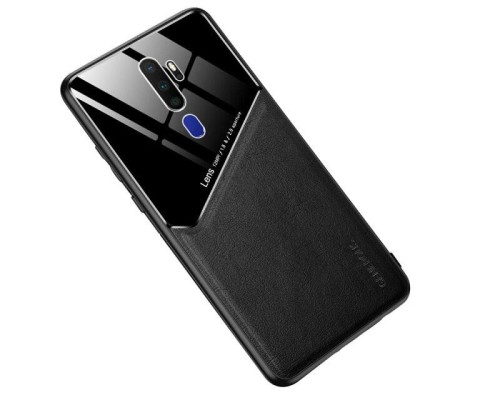 Бізнес чохол бампер GENEROUS для Oppo A5 2020 / A9 2020 / A11 зі скла і штучної шкіри Бізнес чохол бампер GENEROUS для Oppo A5 2020 / A9 2020 / A11 зі скла і штучної шкіри