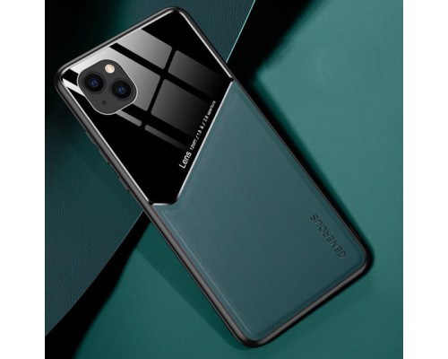 Бізнес чохол бампер GENEROUS для Apple Iphone 13 mini зі скла і штучної шкіри Бізнес чохол бампер GENEROUS для Apple Iphone 13 mini зі скла і штучної шкіри