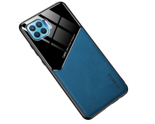 Бізнес чохол бампер GENEROUS для Oppo F17 Pro / Reno4 Lite зі скла і штучної шкіри Бізнес чохол бампер GENEROUS для Oppo F17 Pro / Reno4 Lite зі скла і штучної шкіри