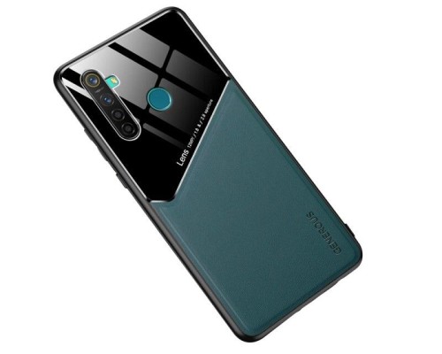 Бізнес чохол бампер GENEROUS для Realme 5 / 5s / 5i / 6i зі скла і штучної шкіри Бізнес чохол бампер GENEROUS для Realme 5 / 5s / 5i / 6i зі скла і штучної шкіри