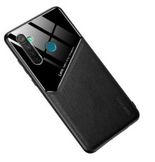 Бізнес чохол бампер GENEROUS для Realme 5 / 5s / 5i / 6i зі скла і штучної шкіри