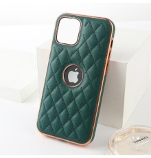 Розкішний м'який чохол Premium Lambskin case для Apple Iphone 13 Green