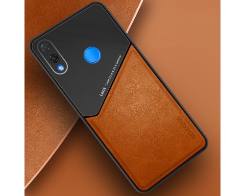 Бізнес чохол бампер GENEROUS для Huawei Honor 10 Lite зі скла і штучної шкіри Бізнес чохол бампер GENEROUS для Huawei Honor 10 Lite зі скла і штучної шкіри