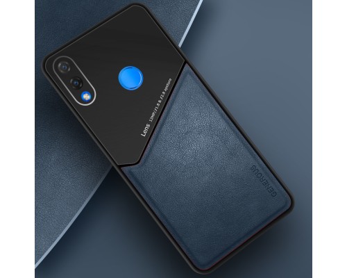 Бізнес чохол бампер GENEROUS для Huawei Honor 10 Lite зі скла і штучної шкіри Бізнес чохол бампер GENEROUS для Huawei Honor 10 Lite зі скла і штучної шкіри