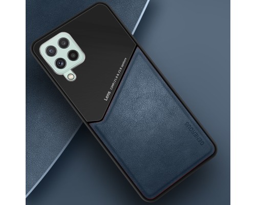 Бізнес чохол бампер GENEROUS для Samsung Galaxy A22 4G з скла і штучної шкіри Бізнес чохол бампер GENEROUS для Samsung Galaxy A22 4G з скла і штучної шкіри