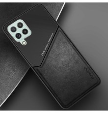 Бізнес чохол бампер GENEROUS для Samsung Galaxy A22 4G з скла і штучної шкіри