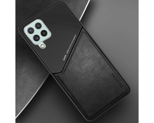 Бізнес чохол бампер GENEROUS для Samsung Galaxy A22 4G з скла і штучної шкіри Бізнес чохол бампер GENEROUS для Samsung Galaxy A22 4G з скла і штучної шкіри