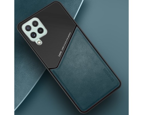 Бізнес чохол бампер GENEROUS для Samsung Galaxy A22 4G з скла і штучної шкіри Бізнес чохол бампер GENEROUS для Samsung Galaxy A22 4G з скла і штучної шкіри