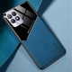 Бізнес чехол бампер GENEROUS для Realme 8i зі скла і штучної шкіри