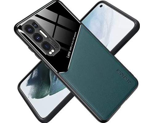Бізнес чохол бампер GENEROUS для Oppo Find X3 Neo зі скла та штучної шкіри Бізнес чохол бампер GENEROUS для Oppo Find X3 Neo зі скла та штучної шкіри