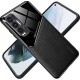 Бізнес чохол бампер GENEROUS для Oppo Find X3 Neo зі скла та штучної шкіри