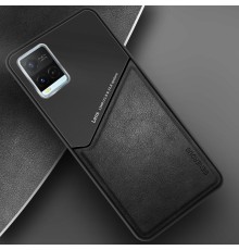 Бізнес чохол-бампер GENEROUS для Vivo Y33s 4G зі скла та штучної шкіри