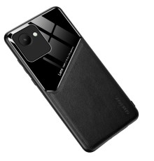 Бізнес чохол-бампер GENEROUS для Realme C30/Narzo 50i Prime зі скла та штучної шкіри