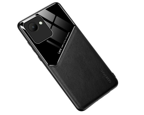 Бізнес чохол-бампер GENEROUS для Realme C30/Narzo 50i Prime зі скла та штучної шкіри Бізнес чохол-бампер GENEROUS для Realme C30/Narzo 50i Prime зі скла та штучної шкіри