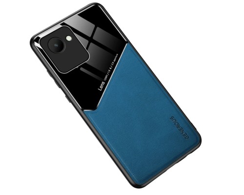 Бізнес чохол-бампер GENEROUS для Realme C30/Narzo 50i Prime зі скла та штучної шкіри Бізнес чохол-бампер GENEROUS для Realme C30/Narzo 50i Prime зі скла та штучної шкіри