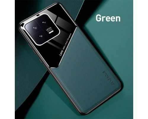 Бізнес чохол бампер GENEROUS для Xiaomi 13 зі скла і штучної шкіри Бізнес чохол бампер GENEROUS для Xiaomi 13 зі скла і штучної шкіри