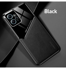 Бізнес чохол бампер GENEROUS для Xiaomi Redmi Note 12 4G Global зі скла і штучної шкіри