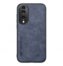 Шкіряний чохол Sheepskin з магнітом для Huawei Honor 70 Blue