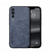 Шкіряний чохол Sheepskin з магнітом для Huawei P20 Pro Blue