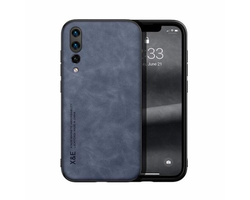 Шкіряний чохол Sheepskin з магнітом для Huawei P20 Pro Blue Шкіряний чохол Sheepskin з магнітом для Huawei P20 Pro Blue