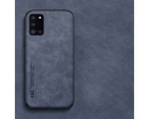 Шкіряний чохол Sheepskin з магнітом для Samsung Galaxy A31 Blue Шкіряний чохол Sheepskin з магнітом для Samsung Galaxy A31 Blue