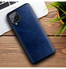 Шкіряний чохол AIORIA Vintage для Samsung Galaxy A12 / M12 blue