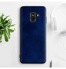 Шкіряний чохол AIORIA Vintage для Samsung Galaxy A8 2018 blue