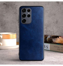 Шкіряний чохол AIORIA Vintage для Samsung Galaxy S23 Ultra blue