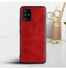 Шкіряний чохол AIORIA Vintage для Samsung Galaxy A71 red