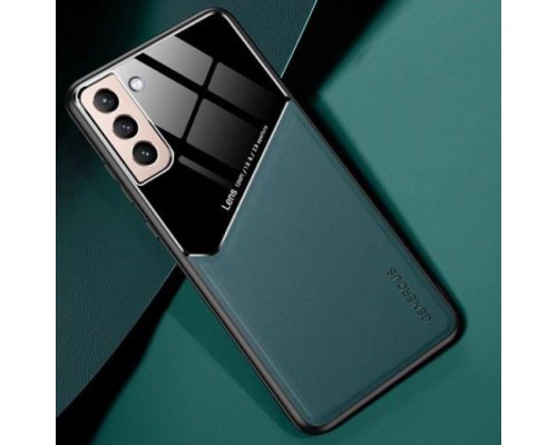 Бізнес чохол бампер GENEROUS для Samsung Galaxy S21 Plus зі скла і штучної шкіри Бізнес чохол бампер GENEROUS для Samsung Galaxy S21 Plus зі скла і штучної шкіри
