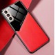Бізнес чохол бампер GENEROUS для Samsung Galaxy S21 Plus зі скла і штучної шкіри