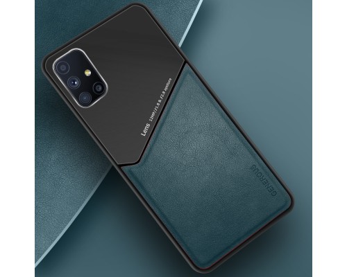 Бізнес чохол бампер GENEROUS для Samsung Galaxy A51 4G з скла і штучної шкіри Бізнес чохол бампер GENEROUS для Samsung Galaxy A51 4G з скла і штучної шкіри