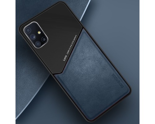 Бізнес чохол бампер GENEROUS для Samsung Galaxy A51 4G з скла і штучної шкіри Бізнес чохол бампер GENEROUS для Samsung Galaxy A51 4G з скла і штучної шкіри