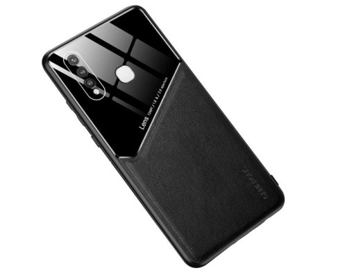 Бізнес чохол бампер GENEROUS для Vivo Y19 з скла і штучної шкіри Бізнес чохол бампер GENEROUS для Vivo Y19 з скла і штучної шкіри