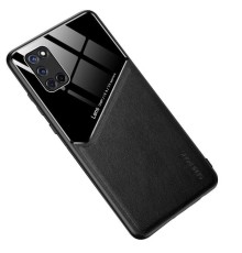 Бізнес чохол бампер GENEROUS для Oppo A52 / A72 / A92 з скла і штучної шкіри