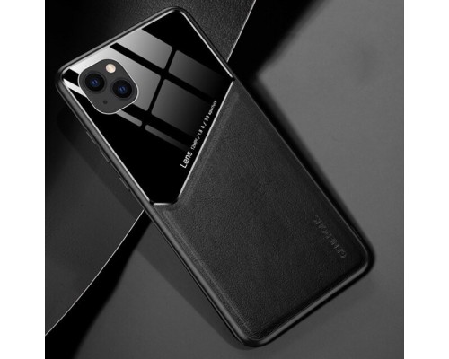 Бізнес чохол бампер GENEROUS для Apple Iphone 13 з скла і штучної шкіри Бізнес чохол бампер GENEROUS для Apple Iphone 13 з скла і штучної шкіри