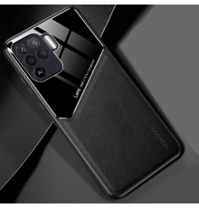 Бізнес чохол бампер GENEROUS для Oppo F19 Pro / Reno5 Lite зі скла і штучної шкіри
