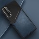 Бізнес чохол бампер GENEROUS для Huawei P Smart 2021 зі скла і штучної шкіри