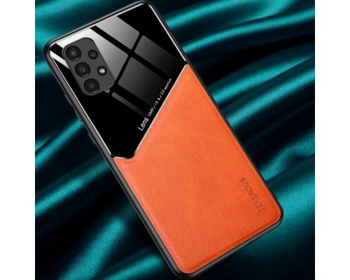 Бізнес чехол бампер GENEROUS для Samsung Galaxy A33 5G зі скла і штучної шкіри Бізнес чехол бампер GENEROUS для Samsung Galaxy A33 5G зі скла і штучної шкіри