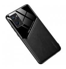 Бізнес чехол бампер GENEROUS для Realme 9i зі скла і штучної шкіри