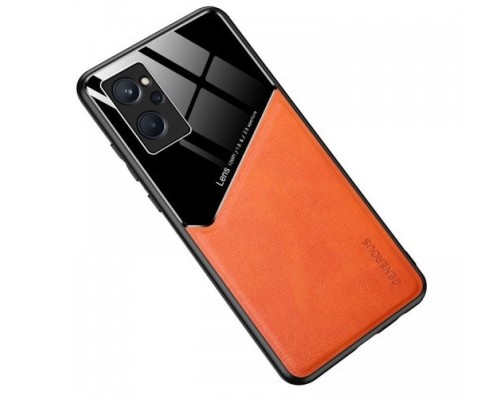 Бізнес чехол бампер GENEROUS для Realme 9i зі скла і штучної шкіри Бізнес чехол бампер GENEROUS для Realme 9i зі скла і штучної шкіри