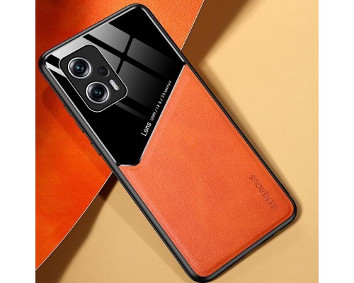 Бізнес чехол бампер GENEROUS для Xiaomi Poco X4 GT / Note 11T Pro / Pro Plus зі скла і штучної шкіри Бізнес чехол бампер GENEROUS для Xiaomi Poco X4 GT / Note 11T Pro / Pro Plus зі скла і штучної шкіри