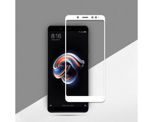 Захисне скло Xiaomi Redmi Note 5 Pro Full Cover (Mocolo 0,33 мм)