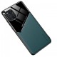 Бізнес чехол бампер GENEROUS для Opppo Find X3 Pro зі скла і штучної шкіри