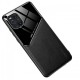 Бізнес чехол бампер GENEROUS для Opppo Find X3 Pro зі скла і штучної шкіри