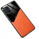 Бізнес чехол бампер GENEROUS для Opppo Find X3 Pro зі скла і штучної шкіри